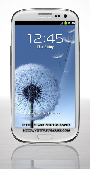 The Sugar Photography(SUGARHK.COM) 攝影新聞。Galaxy 的粉絲對 Galaxy S III 引頸以待，終於在英國倫敦發表了，本網率先收到從英國寄來的資料及產品照片，讓大家看看 Galaxy S III 的真身。